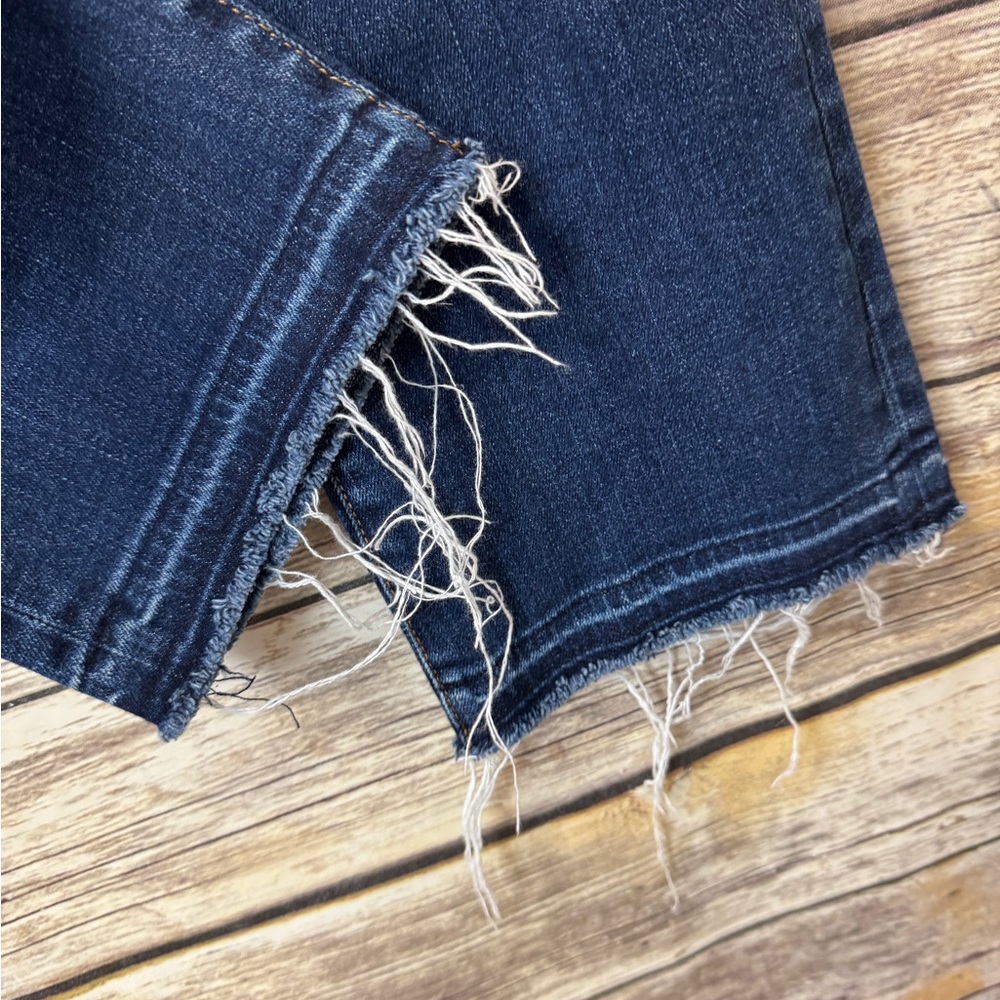 J Brand Jeans 25 Selena Raw Released Hem Kick Flare Mid Rise Stretch Crop Capri - Picture 6 of 9